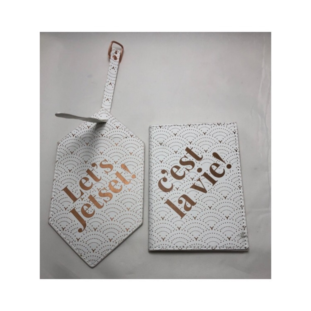 💙 Passport Case Luggage Tag Duo